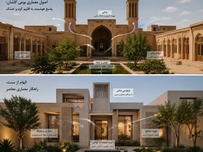 معماری بومی کاشان و درس‌های آن برای امروز: از خانه‌های تاریخی تا طراحی مدرن