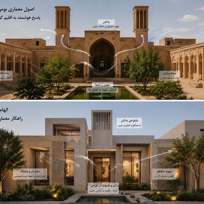 معماری بومی کاشان و درس‌های آن برای امروز: از خانه‌های تاریخی تا طراحی مدرن